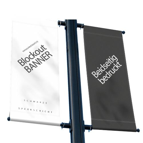 Werbebanner beidseitig bedruckt | Blockoutbanner | Online selbst gestalten Werbebanner beidseitig bedruckt | Blockoutbanner | Online selbst gestalten