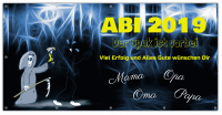 ABI Banner "Der Spuk ist vorbei" montagefertig geliefert ABI Banner "Der Spuk ist vorbei" montagefertig geliefert