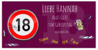 Geburtstags-Banner 18 Jahre - Individuelle Gestaltung Geburtstags-Banner 18 Jahre - Individuelle Gestaltung